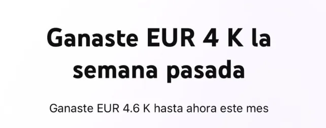 EUR 4K la semana pasada